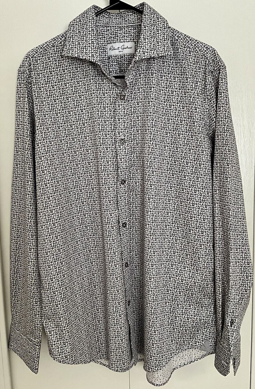 Robert Graham Modern American Speckled Long Sleeve Button Down Shirt Sz. 42/16.5